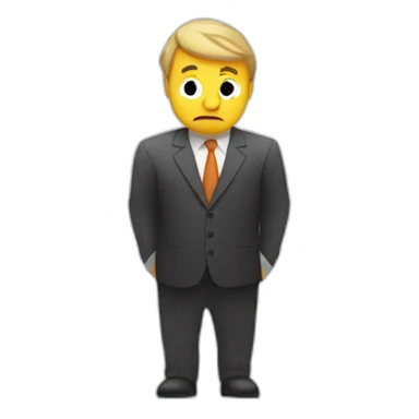 stock market falling down, unhappy man sticker