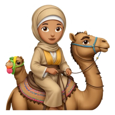 Desert Nomad Traveler with camel sticker