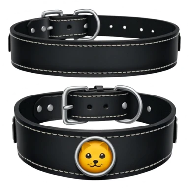 Leather collar engraved , dominance aesthetic sticker