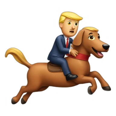 trump-riding-sausage sticker