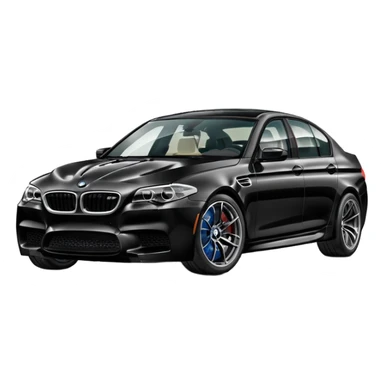black bmw m5 f10 sticker