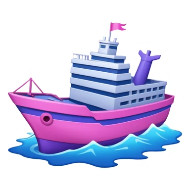 sinking ship in figma colours sticker