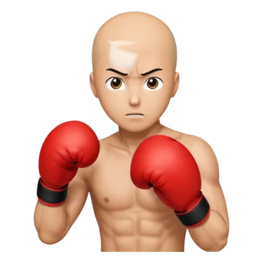 Saitama red hand punch with a boxing glove sticker