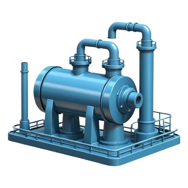 oil pumping station steel shiny sticker