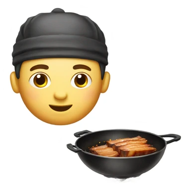 Sticky Chinese Pork Belly in wok sticker