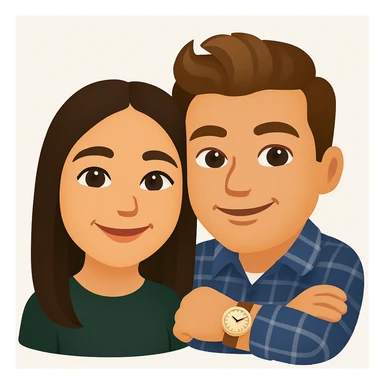 This is my boyfriend and I, make us into an emoji  sticker