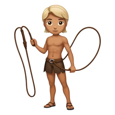 A person whipping a whip sticker