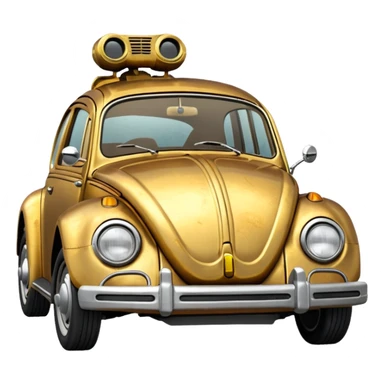 1972  C-3PO Volkswagen bug tarnished from space sticker