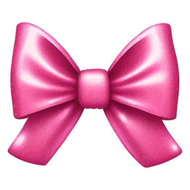 Big beautiful pink valentines bow with glitter sticker