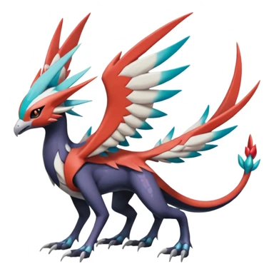 Trico-Dialga-Yveltal-Meloetta-Latias-Nargacuga-Noivern-hybrid-fusion-creature, full body sticker