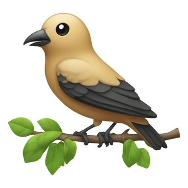 Bird in a branch sticker