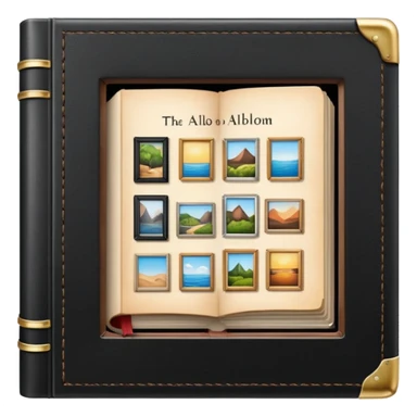 Open photo album sticker