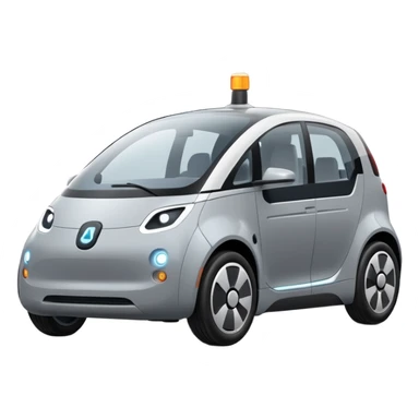 extra big gray Modern autonomous electric car sticker