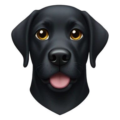 black lab wearing superhero mask sticker