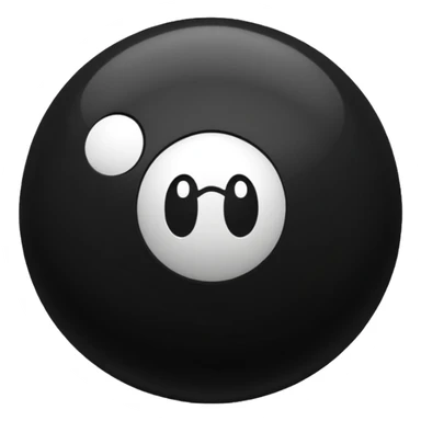 Black pull Ball with MB written on it. Nothing else no holes or anything. sticker