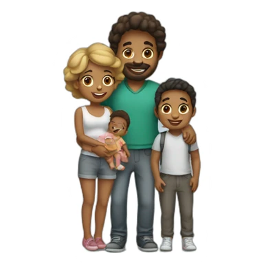 a couple with a young toddler living in montréal sticker