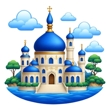 Royal Blue Scenery Deco sticker