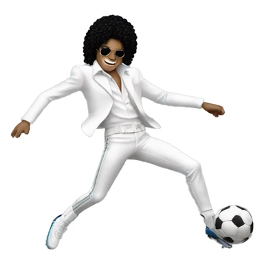 Michael jackson qui joue au foot  sticker
