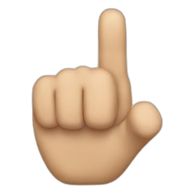 Point finger sticker