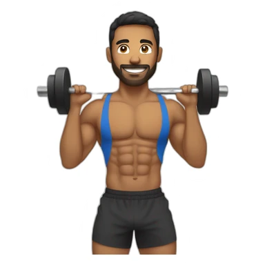 CrossFiter doing workout with medball sticker