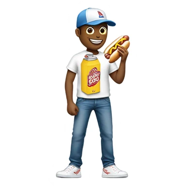 Stereotypical american person sticker