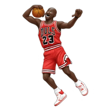 Micheal Jordan qui fait un dab sticker
