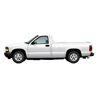 White 1996 Chevy s10 sticker