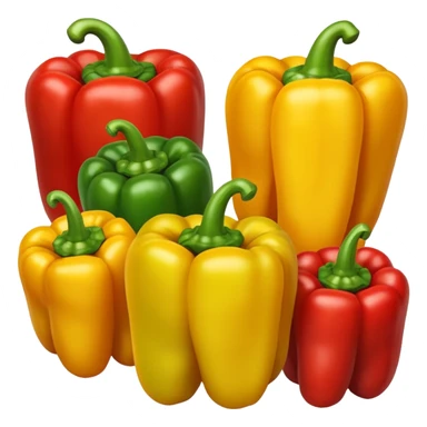 mix peppers (uno giallo, uno verde, uno rosso) sticker