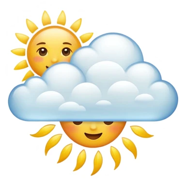 sunny weather sticker