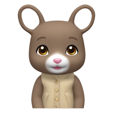 sylvanian families pink sticker