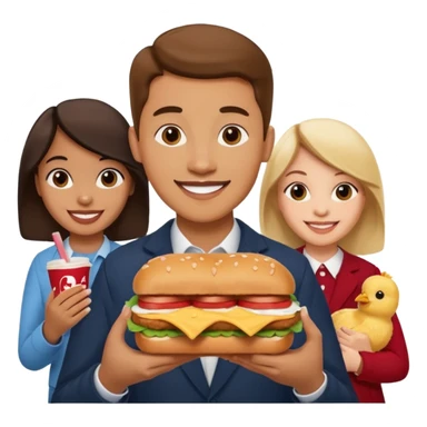 five guys and chick fil a fast food sticker