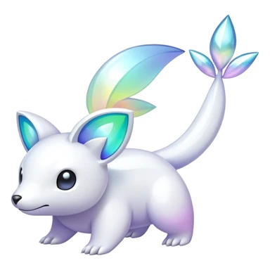  Iridescent white pale fakemon sticker