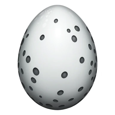 black _and_white shiny dragon egg sticker