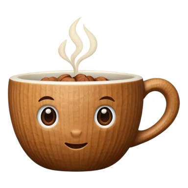 cup in a shape uf nut sticker