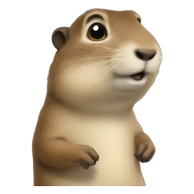 Neckbeard gopher sticker