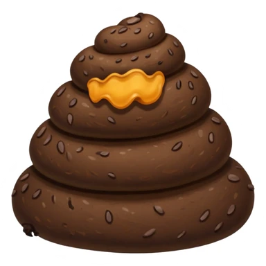 A poop wearing a poop wearing a poop sticker