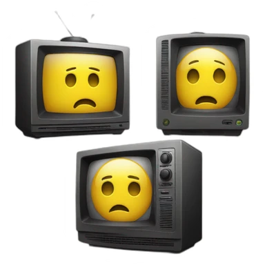 weird-guy-hiding-behind-tv-screen-yellow-faces-iphone-android sticker
