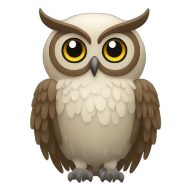 an owl with nine tails sticker