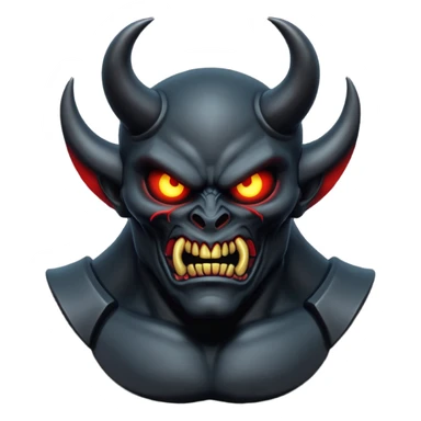 demonic statue sticker