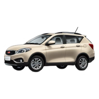 Car Geely CK beige color view from the side sticker