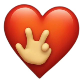 mains coeur iphone sticker