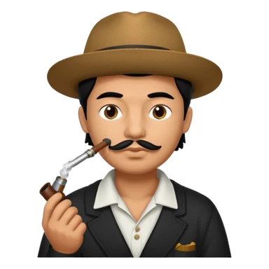 Cholo with a pipe sticker