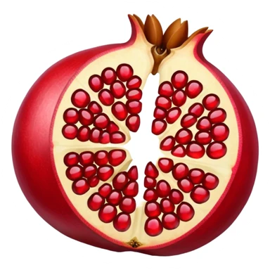 pomegranate cut in half sticker