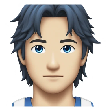 Gojo satoru with body and blue eyes sticker