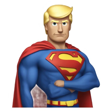 Donald Trump Superman sticker