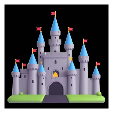 king and queen, castle background sticker