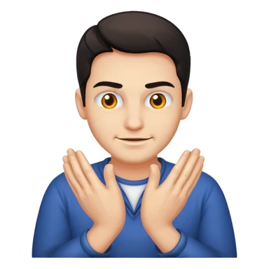 evil man rubbing hands with a smirk sticker