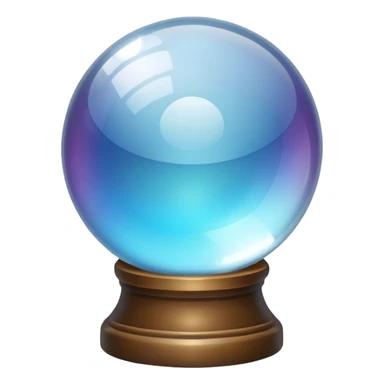 Crystal ball sticker