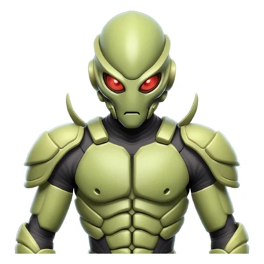 insectoid alien MMA fighter portrait, head and shoulders only, armored exoskeleton skin, sharp eyes, combat gloves, aggressive stance, 3D cartoon, mobile game icon style, clean background, no text, no watermark
 sticker