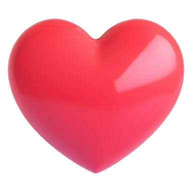 puffy heart, deep purple, glossy finish, playful look sticker